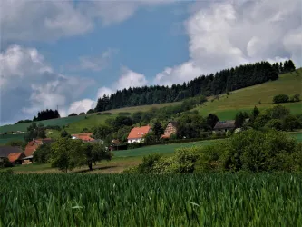 Leithöfe/Ferienhaus, Blick aus Osten