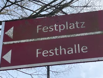 Schild Festplatz