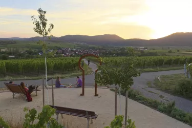 Sonnenuntergang am Rastplatz am Setzerberg