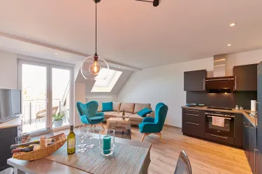 Wohn- und Essbereich Appartement Oberschloß