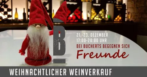 Weihnachtlicher Weinverkauf im Weingut Buchert (© Weingut Buchert)