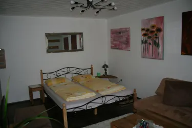 Schlafbereich (© Archiv: Felsenland-Apartment)