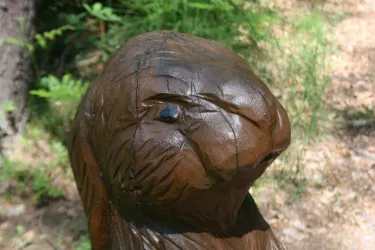 Skulptur am Skulpturenweg Ludwigswinkel (© Tourist Information Dahner Felsenland)