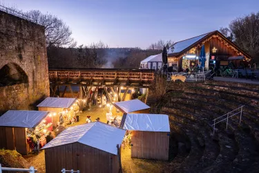 Ansicht auf den Weihnachtsmarkt