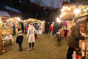 Auf dem Weihnachtsmarkt