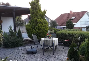 Sitzplatz im Freien (© Ferienwohnung Hohenberg)