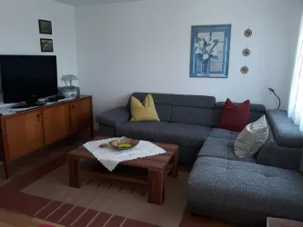 Wohnzimmer (© Ferienwohnung Hohenberg)