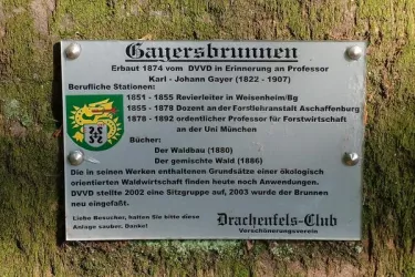 Gayersbrunnen Infotafel