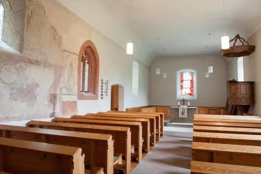 Blick zum Altar: Kirche Wartenberg