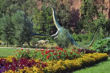 Dinosaurier auf der Gartenschau (© Stadt Kaiserslautern)