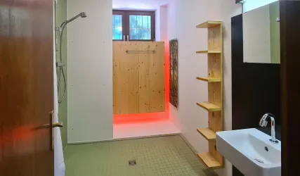 Das separate DuschBad im Erdgeschoss