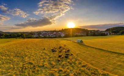 Leimen im Sonnenuntergang