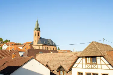 Blick aus Ferienwohnung 2 (© Dimitri und Katharine Nazarenus)