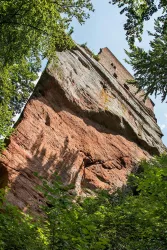 Klettern an der Burg Spangenberg