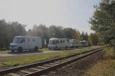 Wohnmobilstellplatz Ausleihstation Draisine