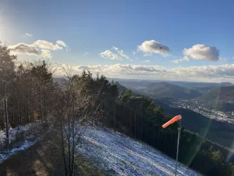 Blick vom Hohenberg im Winter