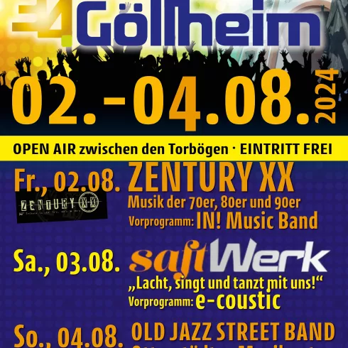 Plakat Torbogenfest Göllheim 2024
