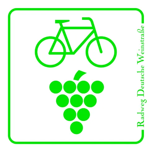 Logo und Markierung Radweg Deutsche Weinstraße Logo und Markierung Radweg Deutsche Weinstraße